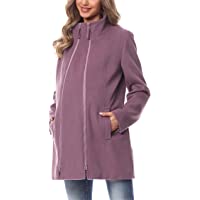 Los mejores  - Be Mammy Abrigo Chaqueta Premamá Embarazo Ropa Invierno BE20-174 (Brezo- EU 44=ES 44)